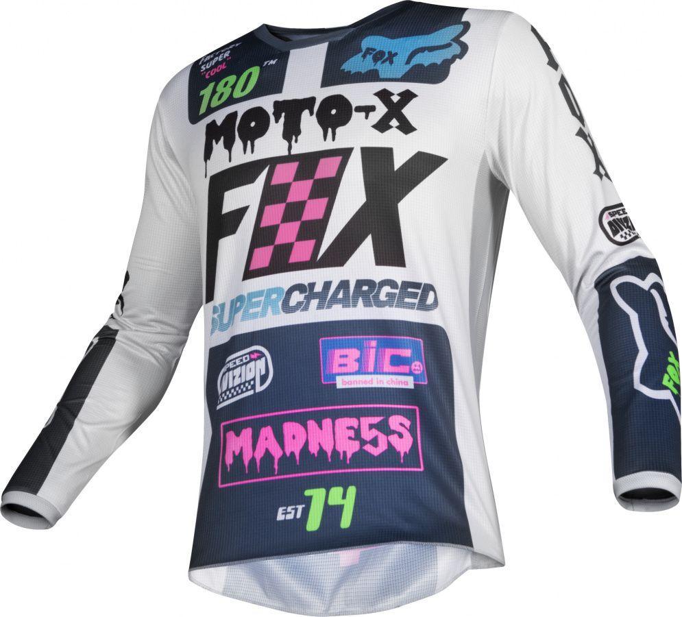 Мотоджерси детская Fox 180 Czar Kids Jersey Light Grey