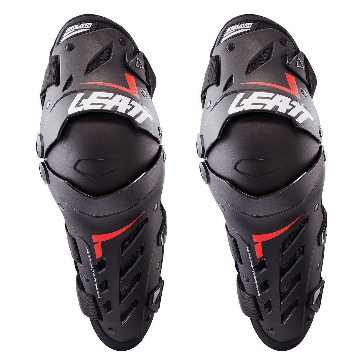 Наколенники Leatt Dual Axis Knee & Shin Guard  Black/Red