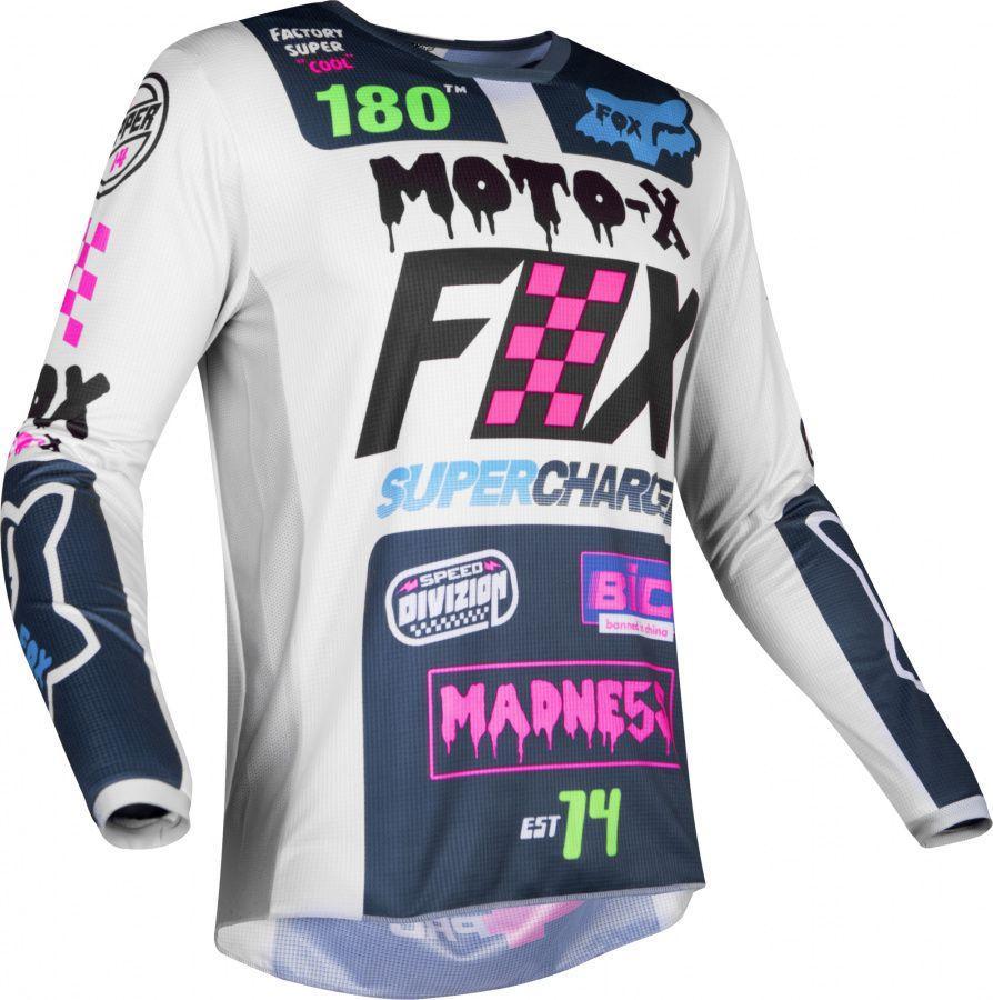 Мотоджерси Fox 180 Czar Jersey Light Grey