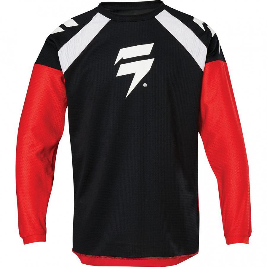 Мотоджерси подростковая Shift Whit3 Race 1 Youth Jersey 1 Red/Black